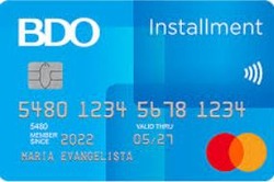 bdo installment card