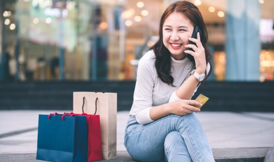 a woman talking to someone on the phone