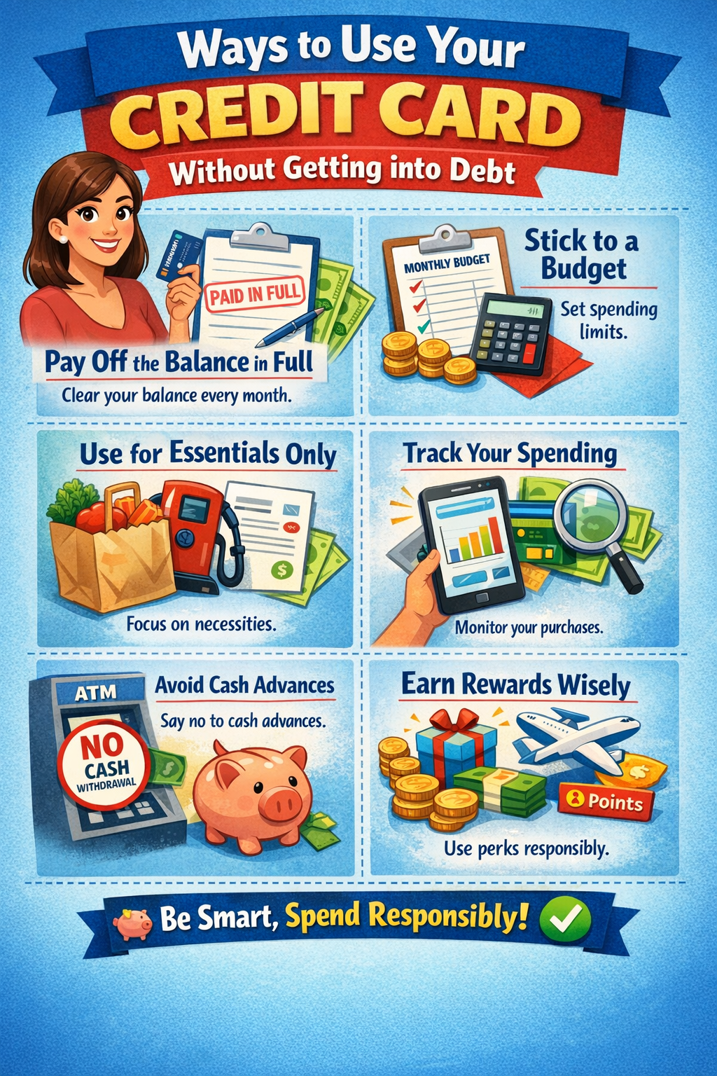 10 Ways to Use Your Credit Card Without Getting into Debt