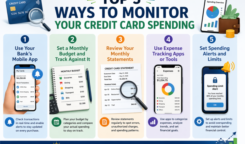 Top 5 Ways to Monitor Your Credit Card Spending