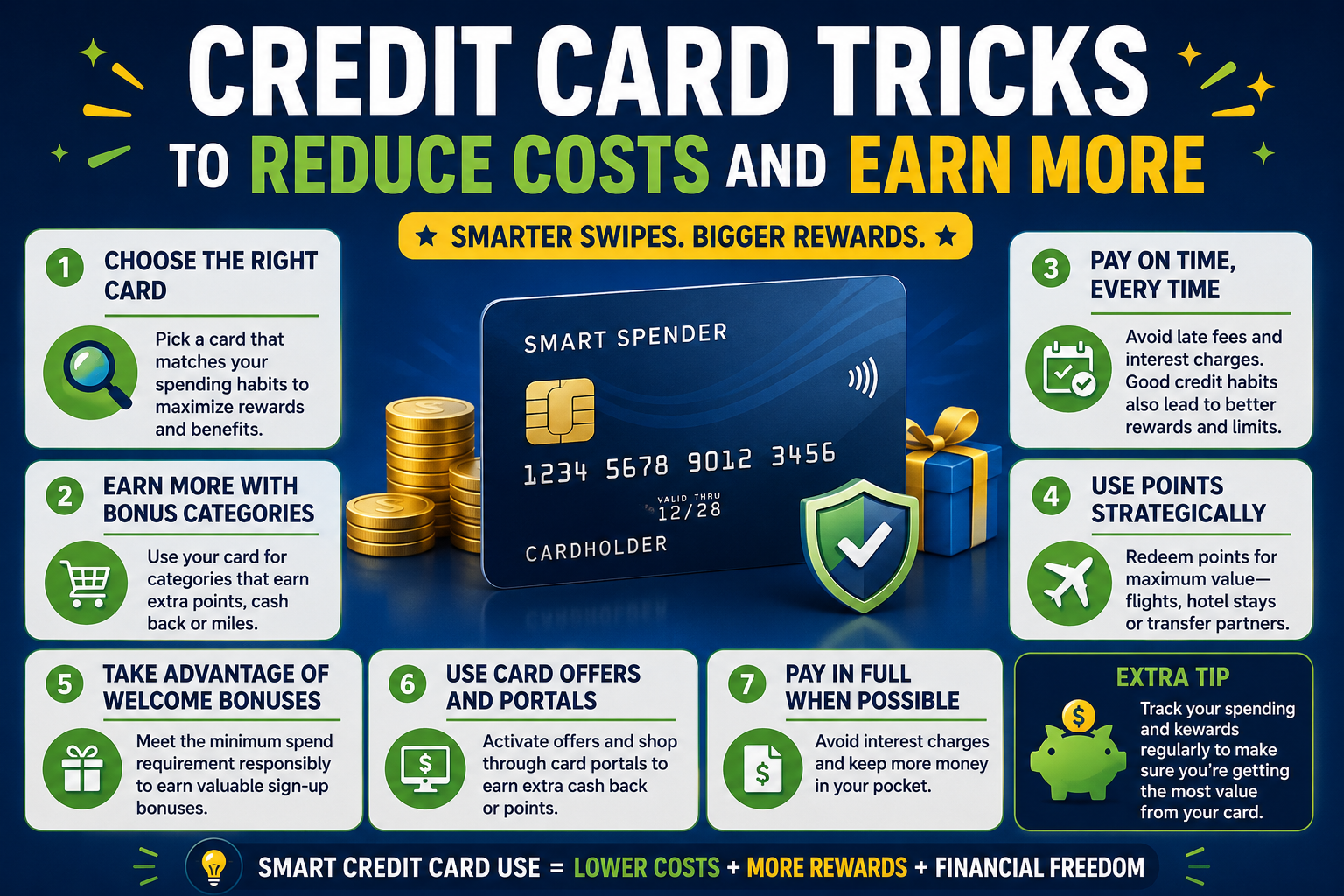 7 Credit Card Tricks to Reduce Costs and Earn More