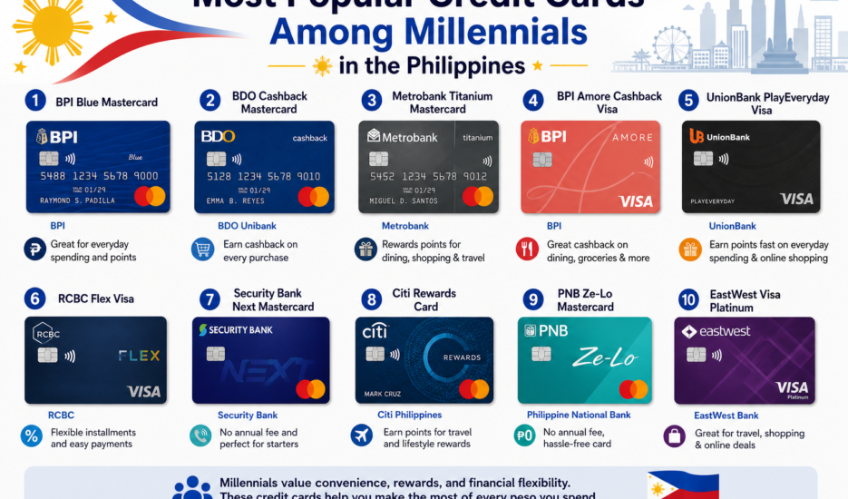 10 Most Popular Credit Cards Among Millennials in the Philippines (2026 Guide)