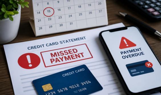 credit card missed payment