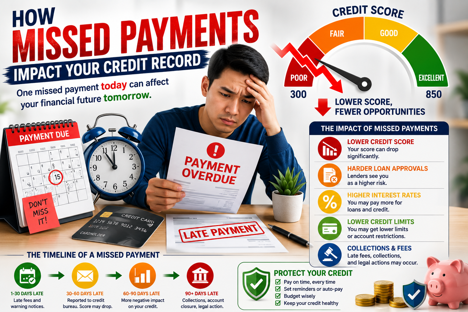 How Missed Payments Impact Your Credit Record