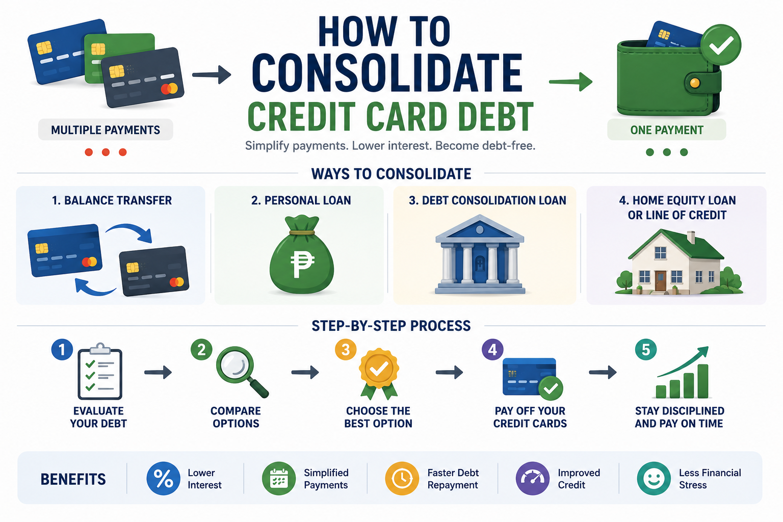 How to Consolidate Credit Card Debt