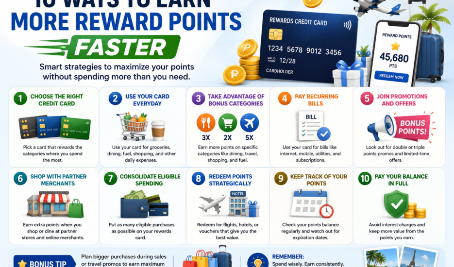 10 Ways to Earn More Reward Points Faster