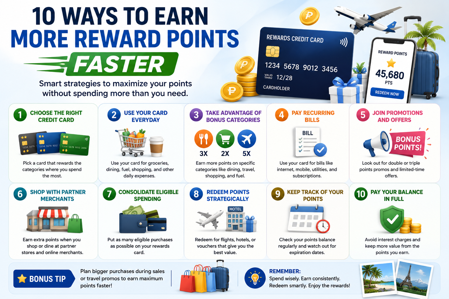 10 Ways to Earn More Reward Points Faster