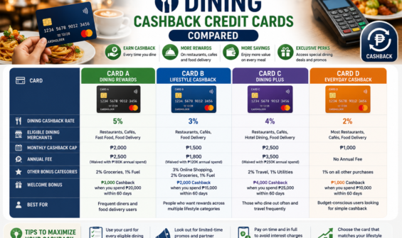 dining cashback credit cards compared